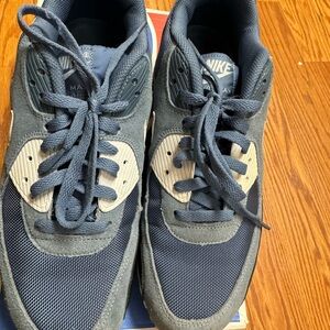 Nike Air Max Blue and Black Sneakers
